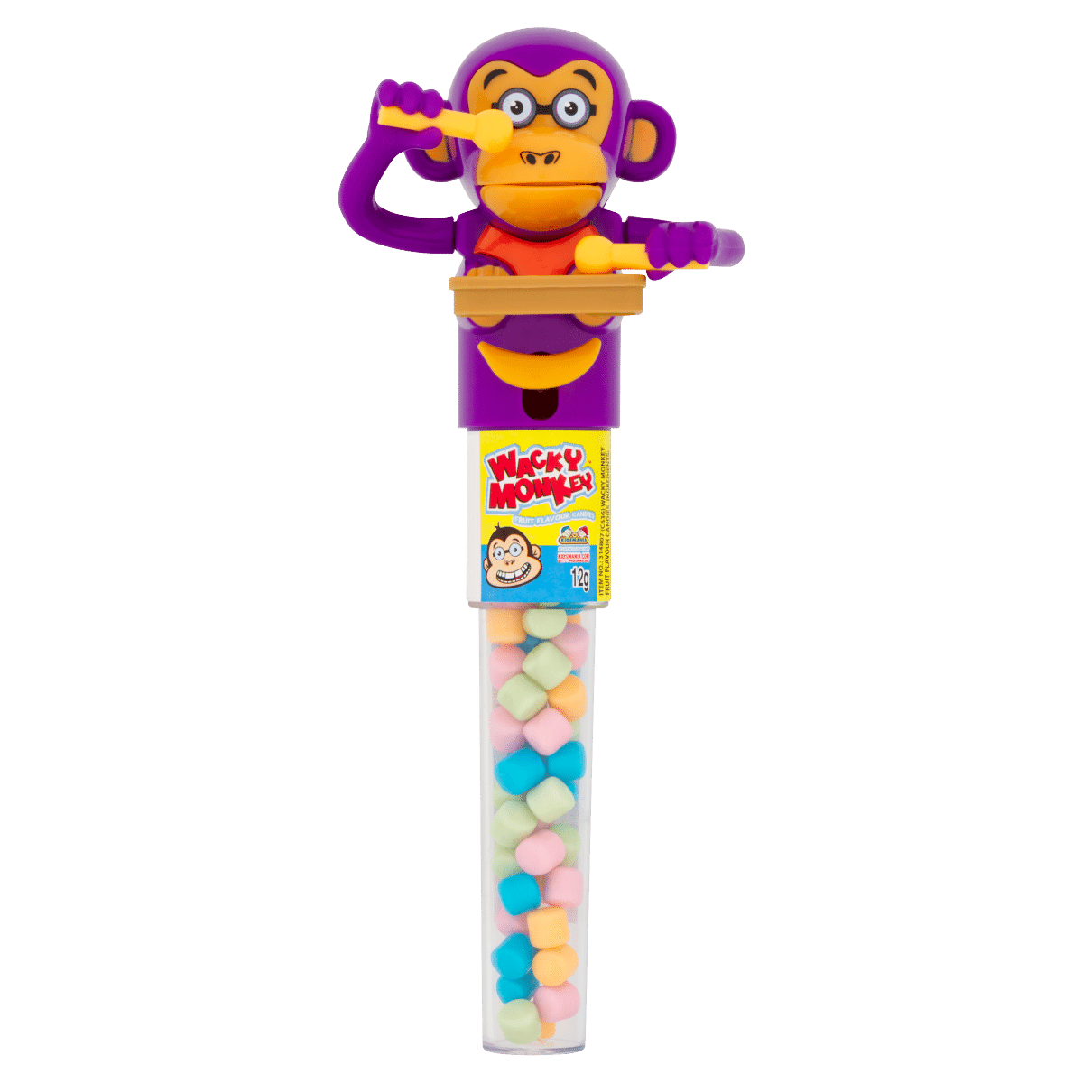 Wacky Monkey Fruit Flavour Candies 12g
