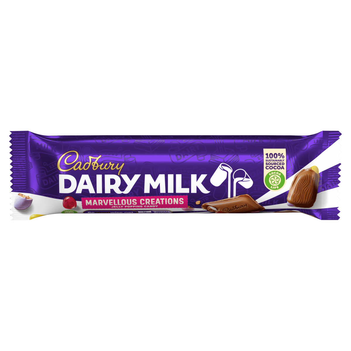 Cadbury Dairy Milk Marvellous Creations Jelly Popping Candy 47g