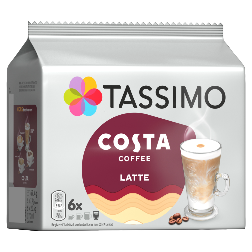 Tassimo Costa 6 Latte 167.4g