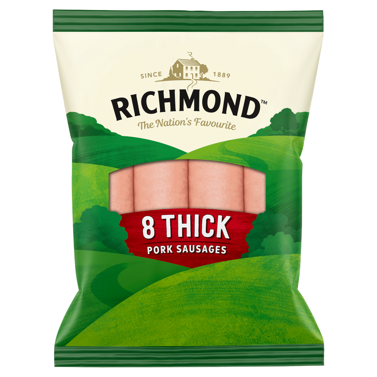 Richmond 8 Thick Pork Sausages 410g