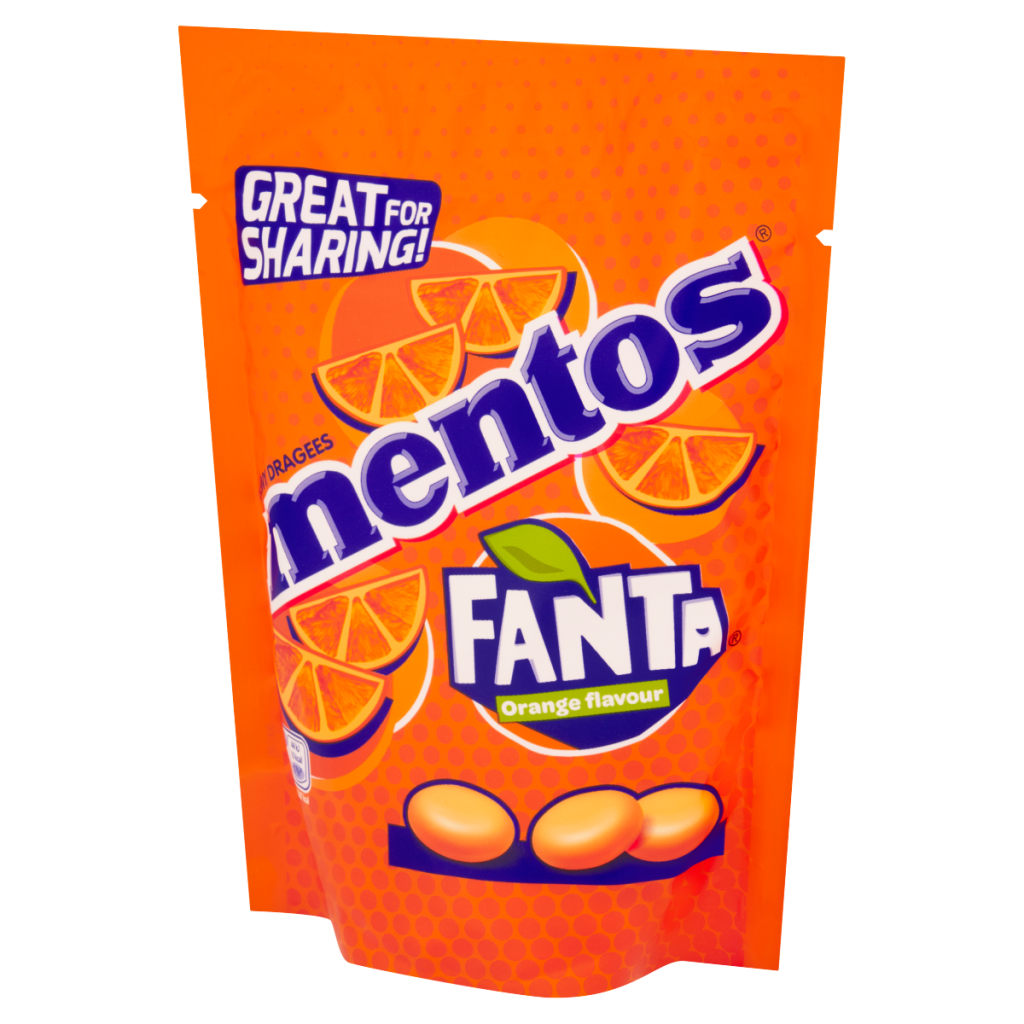 Mentos Fanta Orange Flavour Chewy Dragees 140g