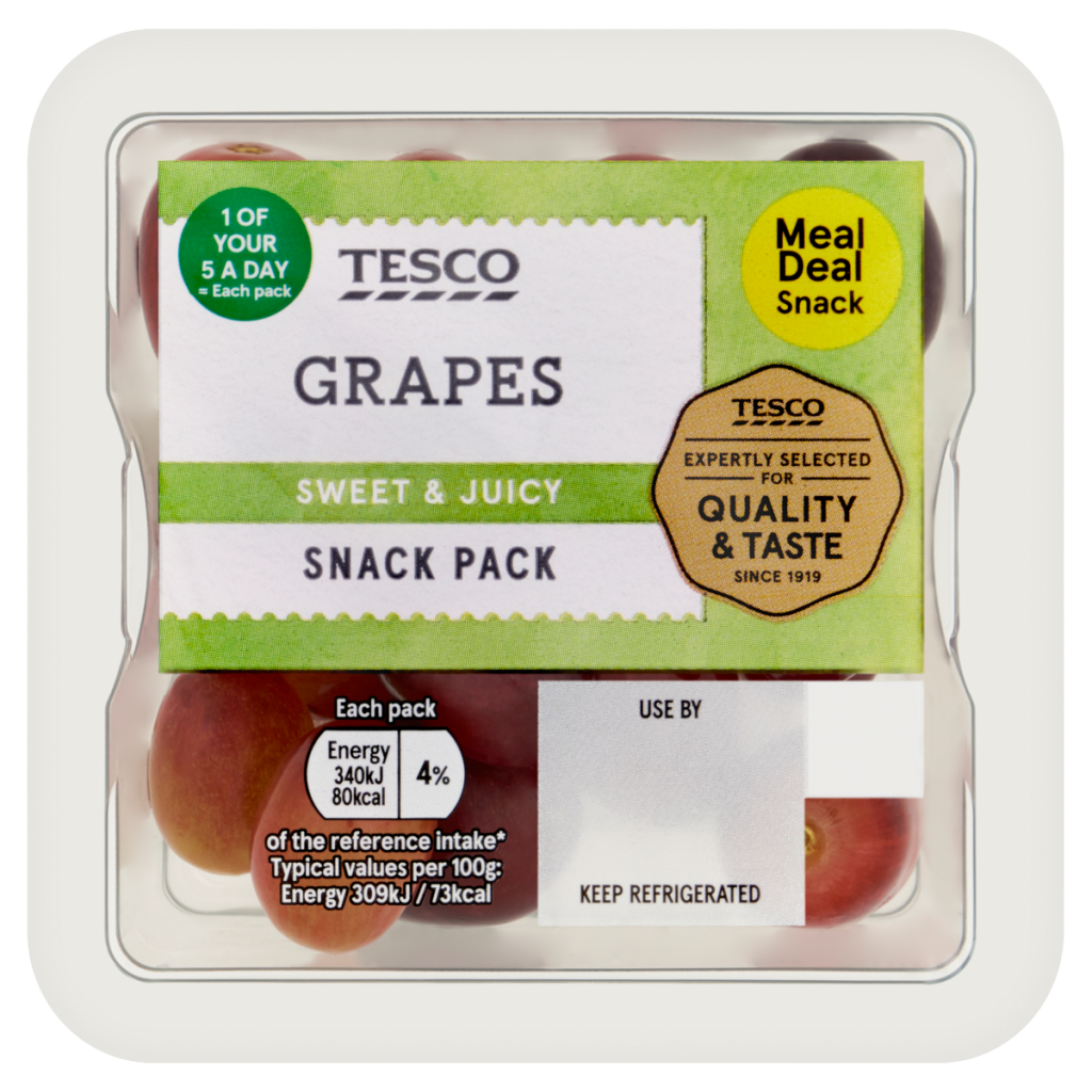 Tesco Grapes 110g