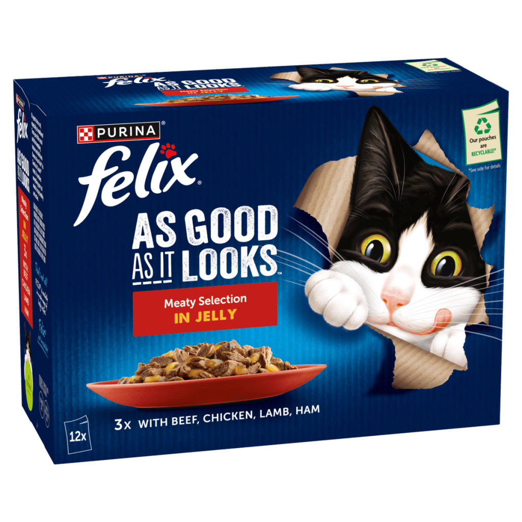 FELIX As Good As it Looks Meaty Selection in Jelly Wet Cat Food 12x85g
