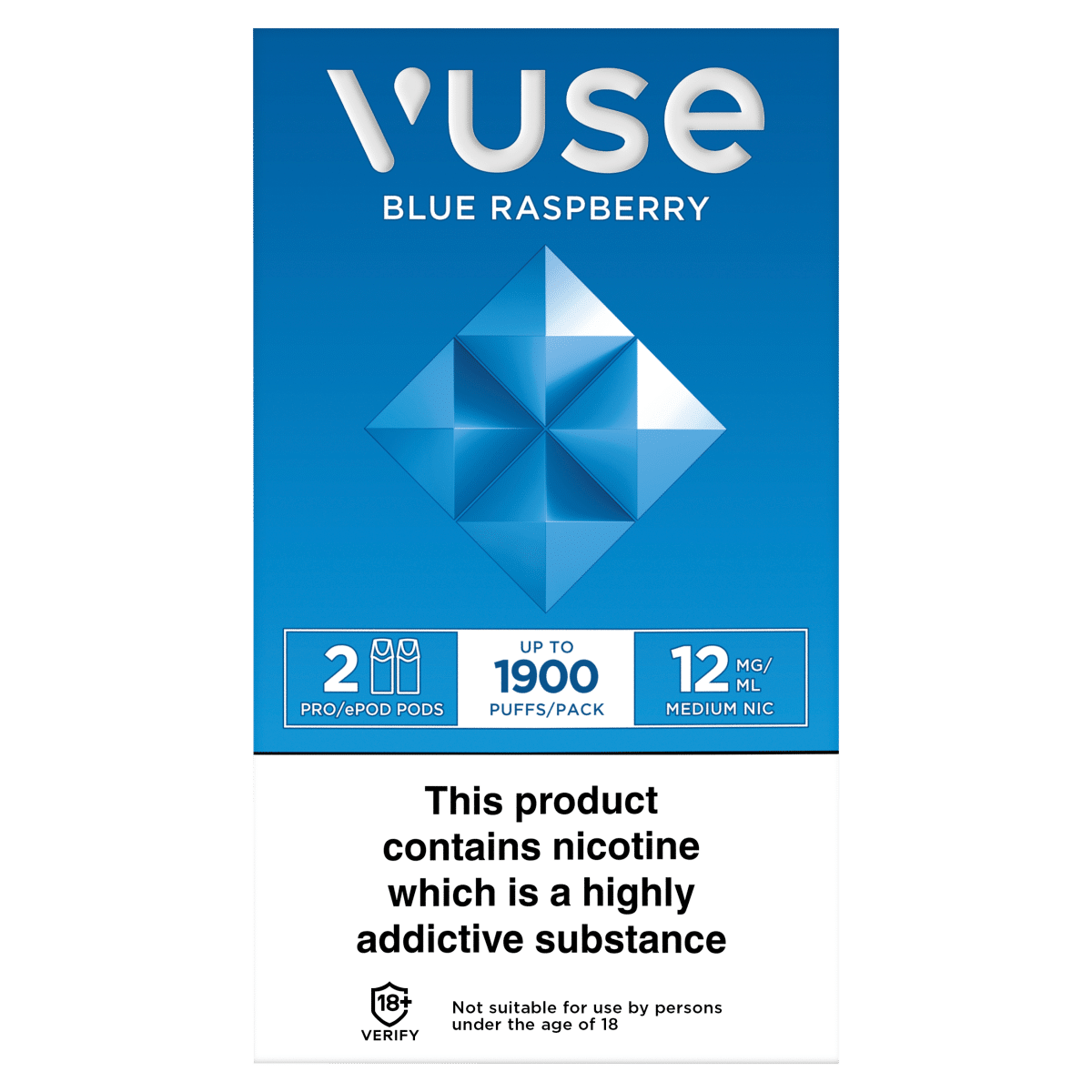 Vuse ePod Pods vPro Blue Raspberry 12mg/ml UK