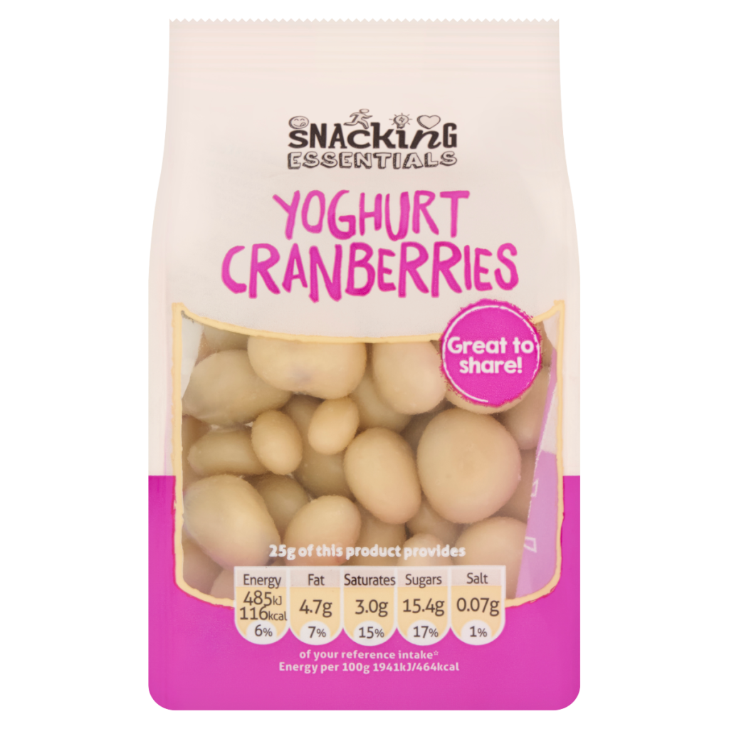Snacking Essentials Yoghurt Cranberries 100g
