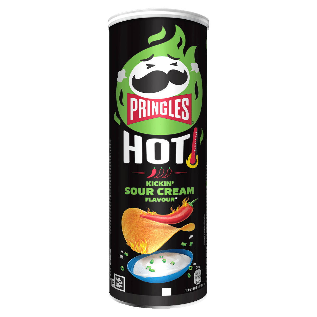 Pringles Hot Kickin Sour Cream Flavour 160g