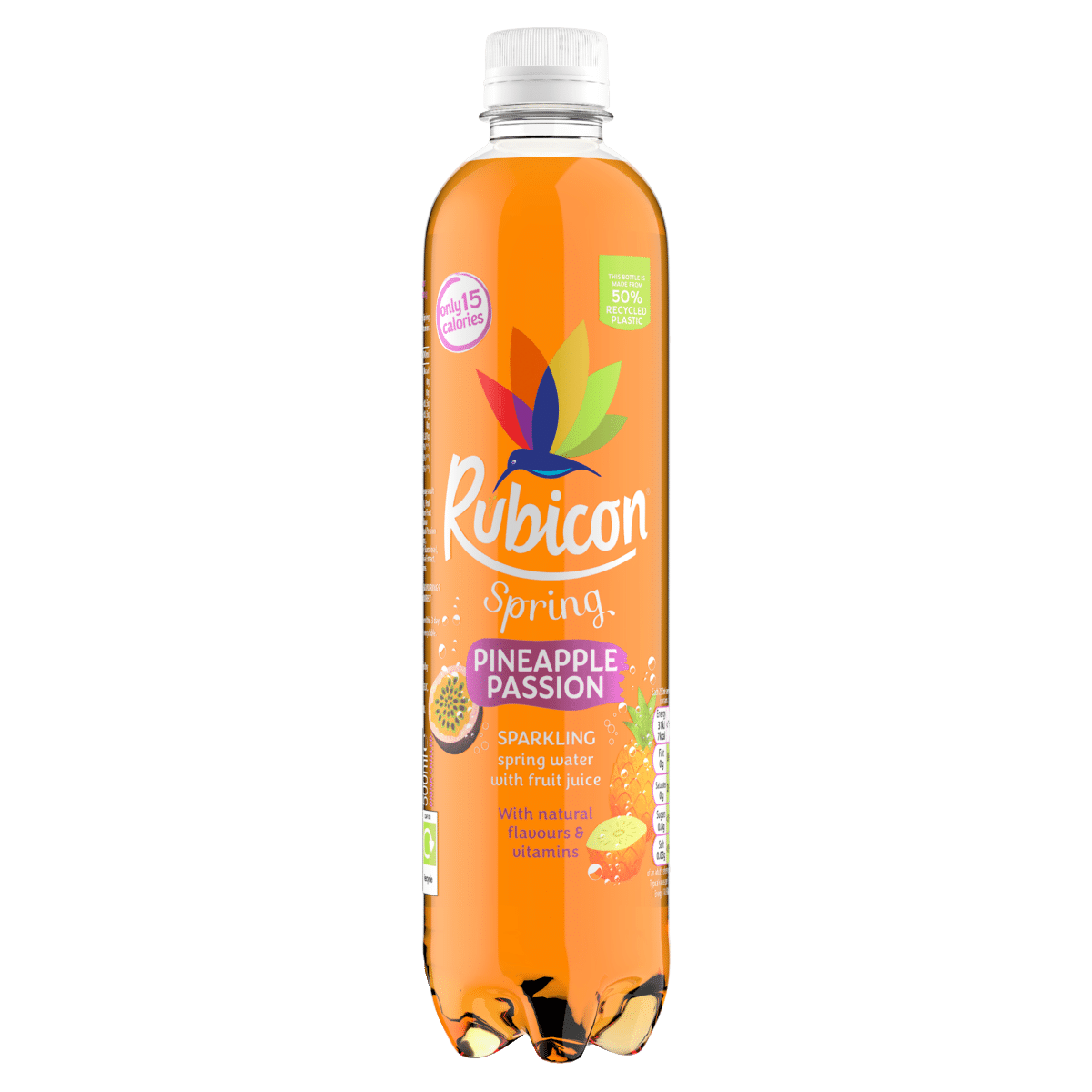 Rubicon Spring Pineapple Passion Flavoured Sparkling Spring Water 500ml
