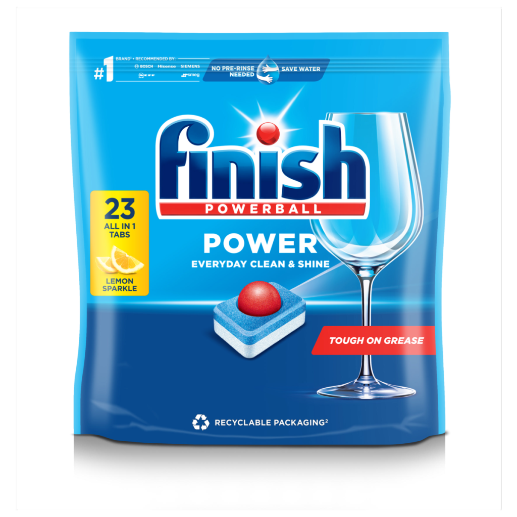 Finish Power All in One Dishwasher Tablets Lemon – 23 Tabs