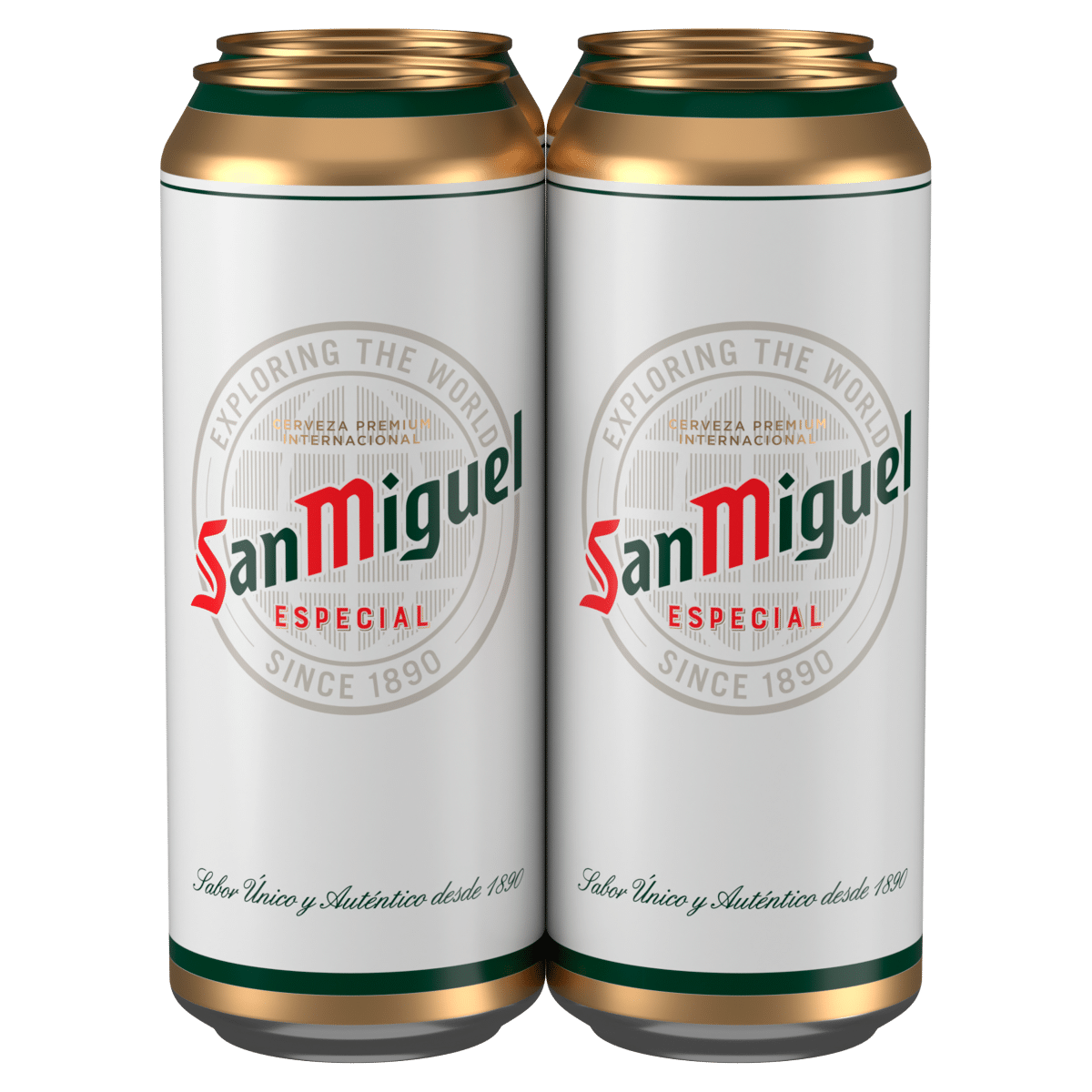 San Miguel Premium Lager Beer 4 x 500ml Cans