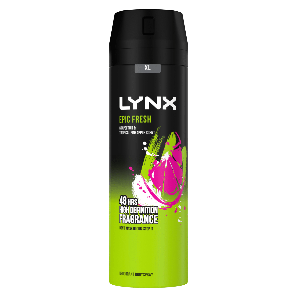 Lynx Epic Fresh Body Spray For Men Grapefruit & Tropical Pineapple Scent 200 ML