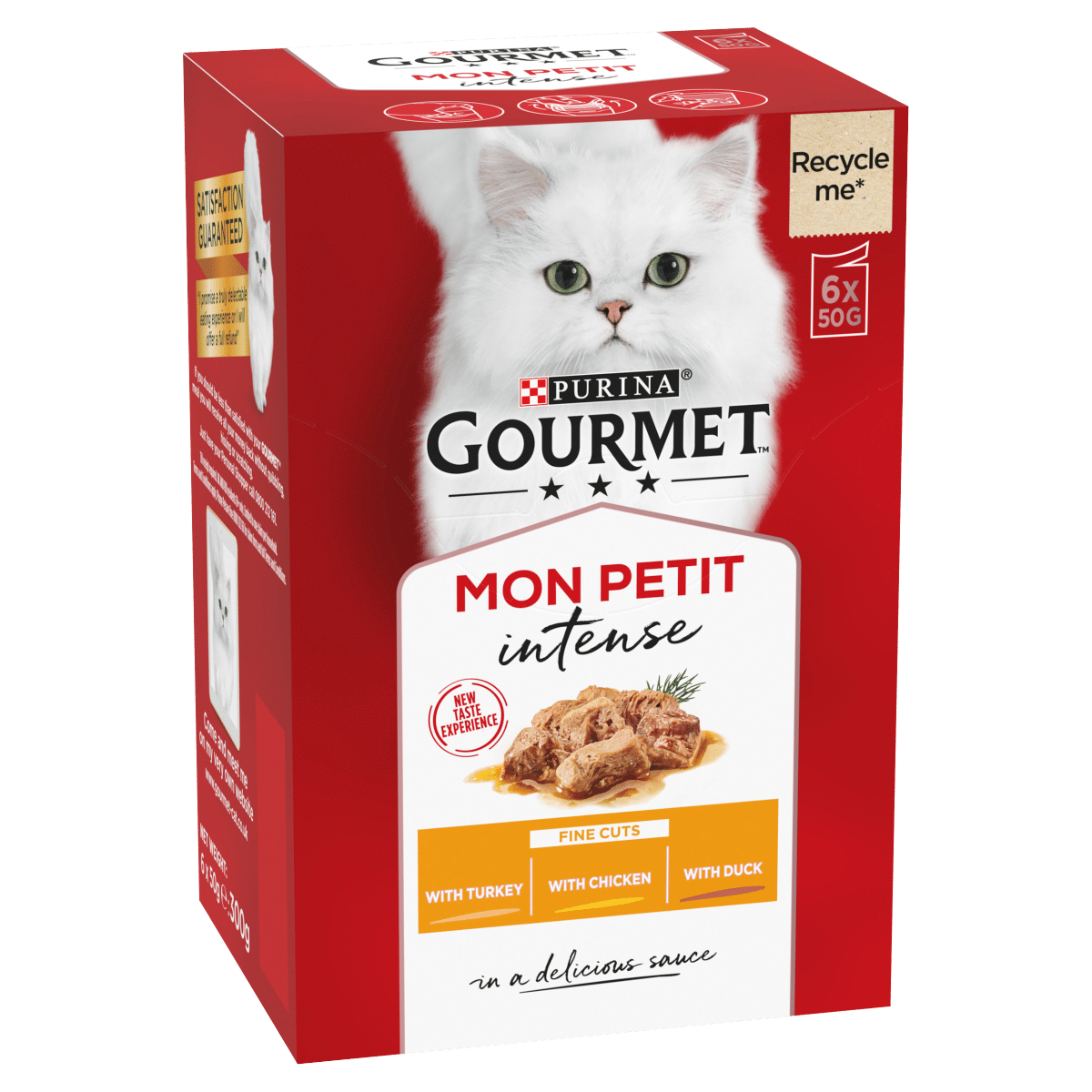 Gourmet Mon Petit Intense Fine Cuts with Turkey, Chicken & Duck 6 x 50g (300g)