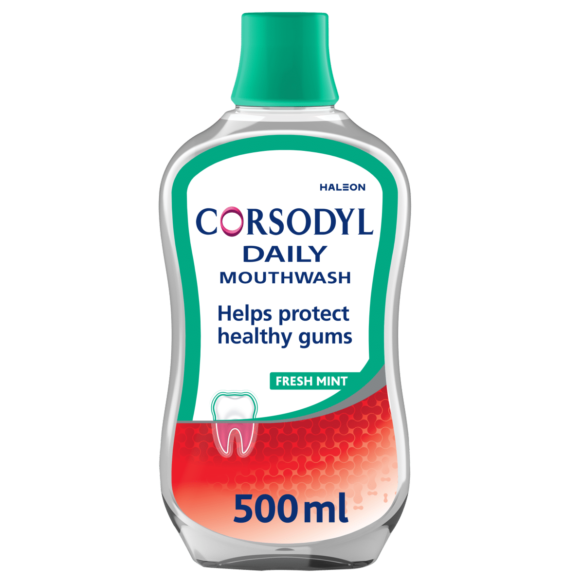 Corsodyl Daily Gum Care Mouthwash Alcohol Free Fresh Mint 500ml