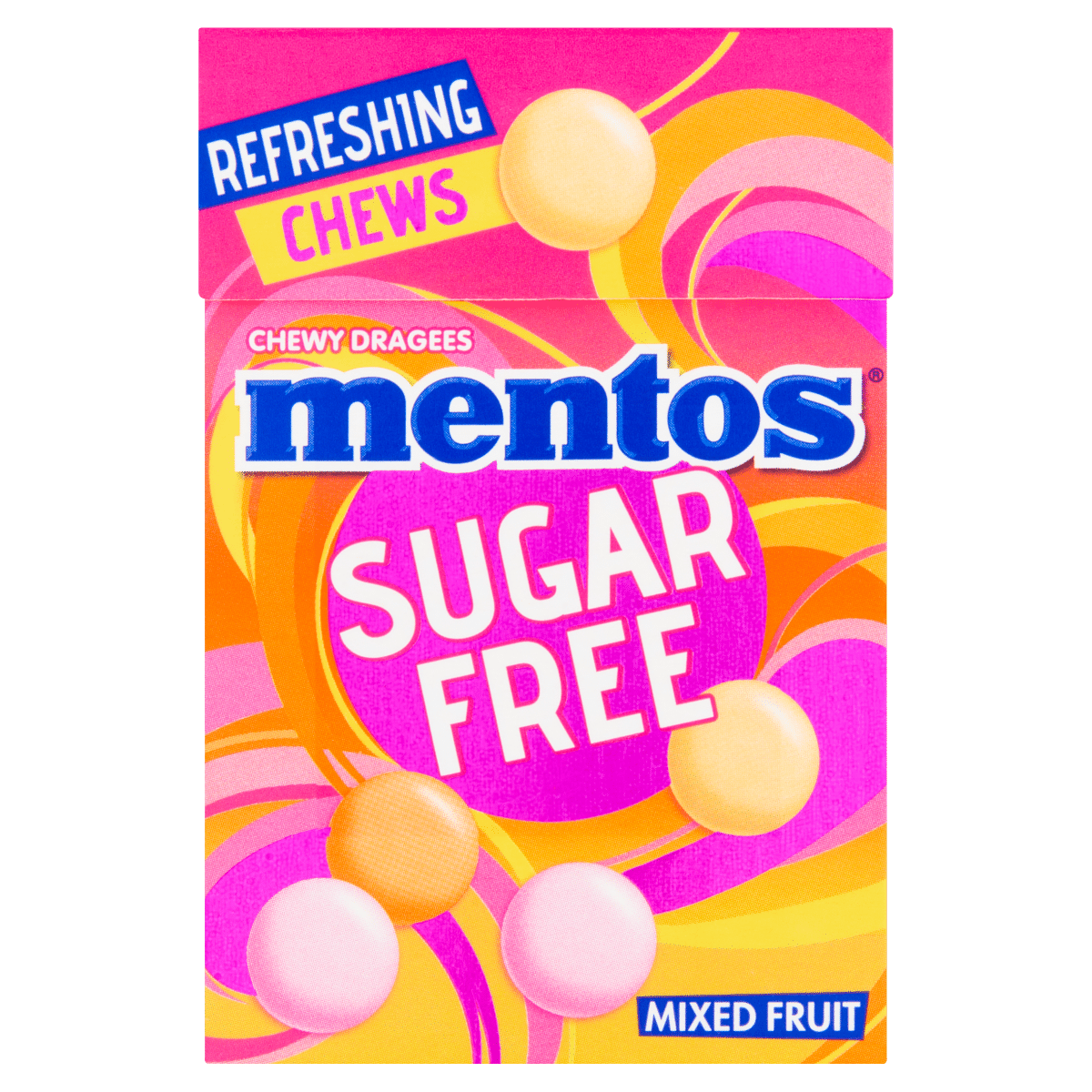 Mentos Chewy Dragees Sugar Free Mixed Fruit 45g