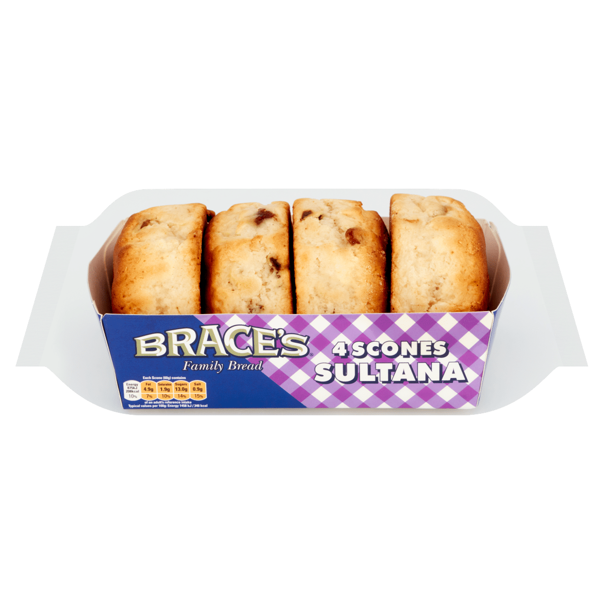 Brace’s Family Bread 4 Sultana Scones