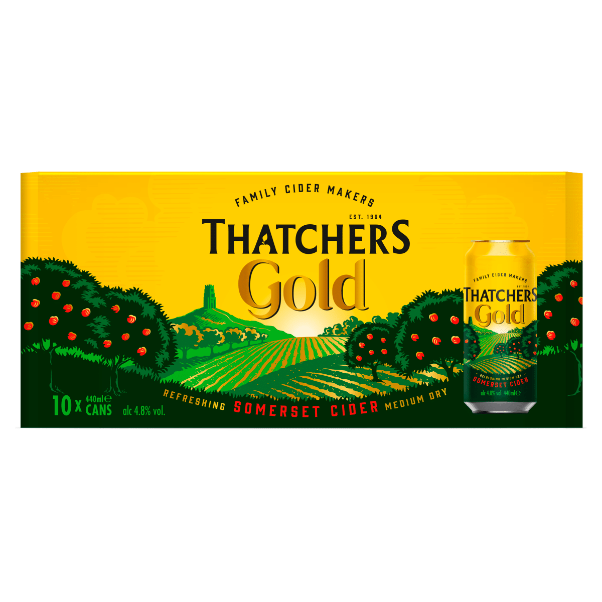 Thatchers Gold Somerset Cider 10 x 440ml