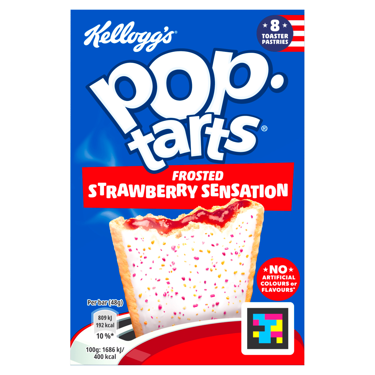 Kellogg’s Pop Tarts Frosted Strawberry Sensation 8 × 48g (384g)