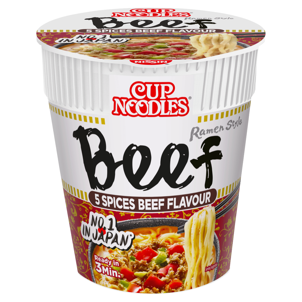Nissin Cup Noodles 5 Spices Beef Flavour 64g