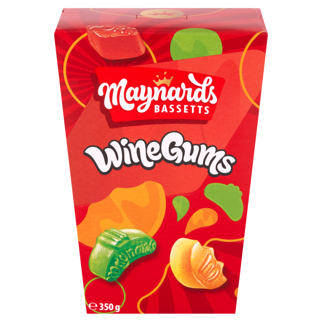Maynards Bassetts Wine Gums Sweets Carton 350g