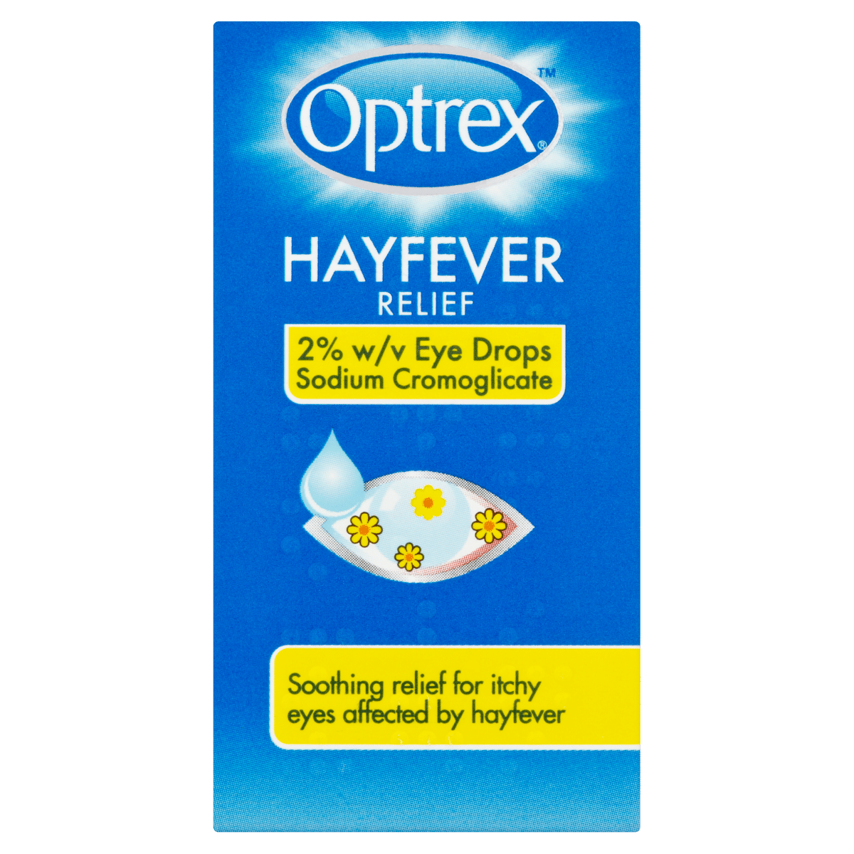 Optrex Hayfever Relief 2% w/v Eye Drops Sodium Cromoglicate 10ml