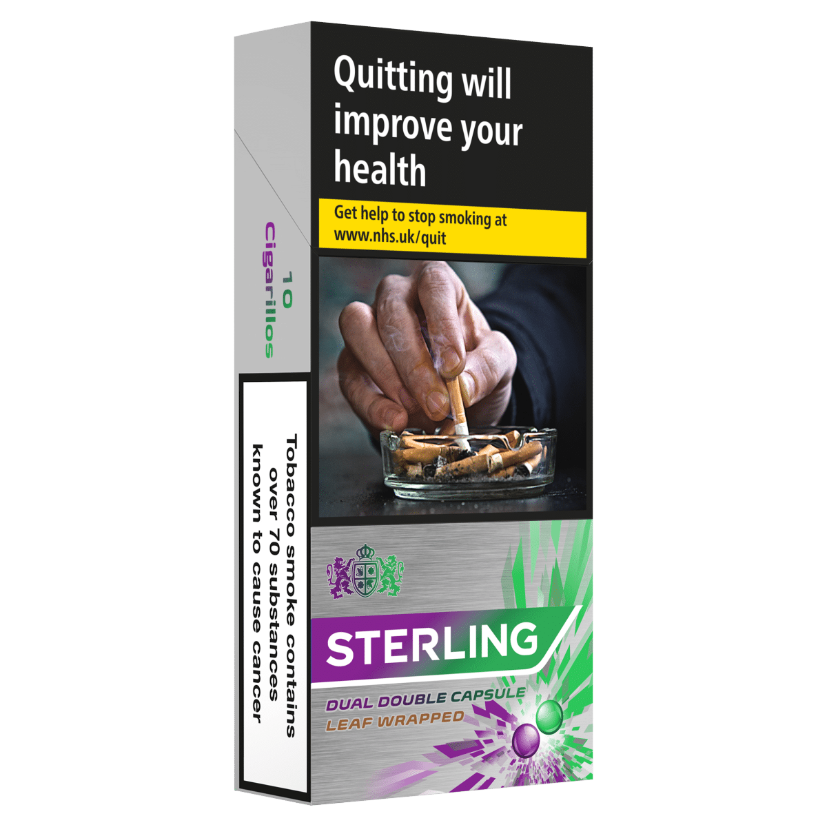 Sterling Dual Double Capsule Leaf Wrapped 10s