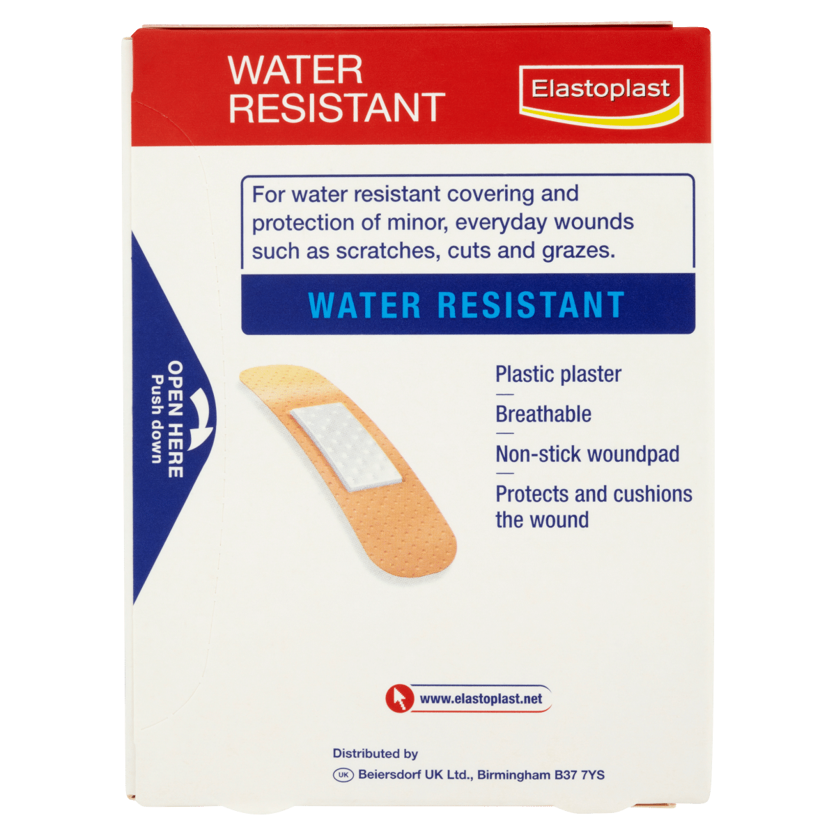 Elastoplast Water Resistant Plastic Plasters (40 Pcs)
