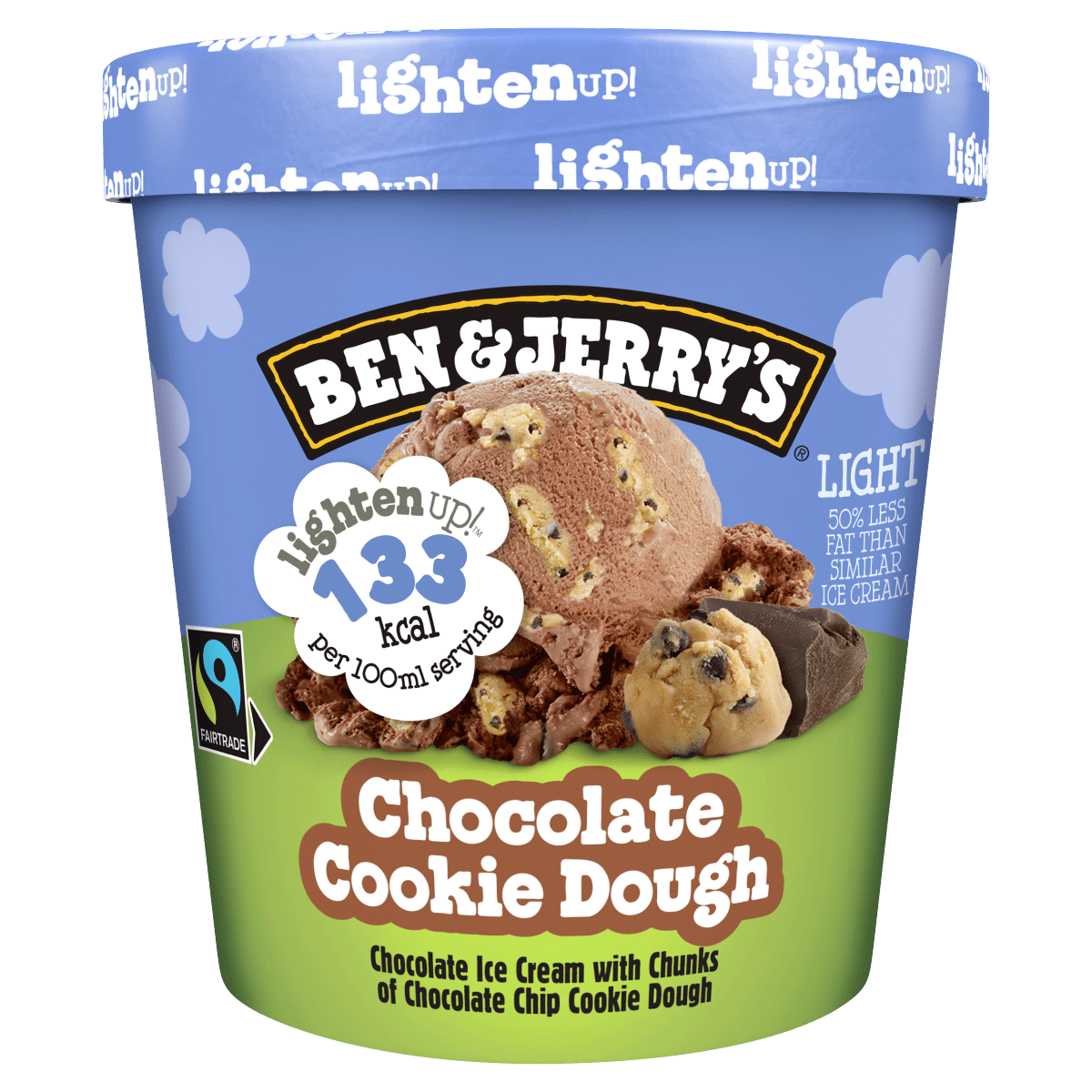 Ben & Jerry’s  Lighten Up Chocolate Cookie Dough Light Ice Cream 465ml