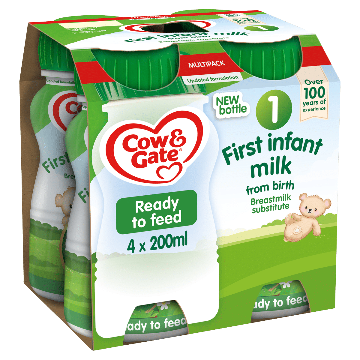 Cow & Gate 1 First Infant Milk from Birth Multipack 4 x 200ml (800ml)