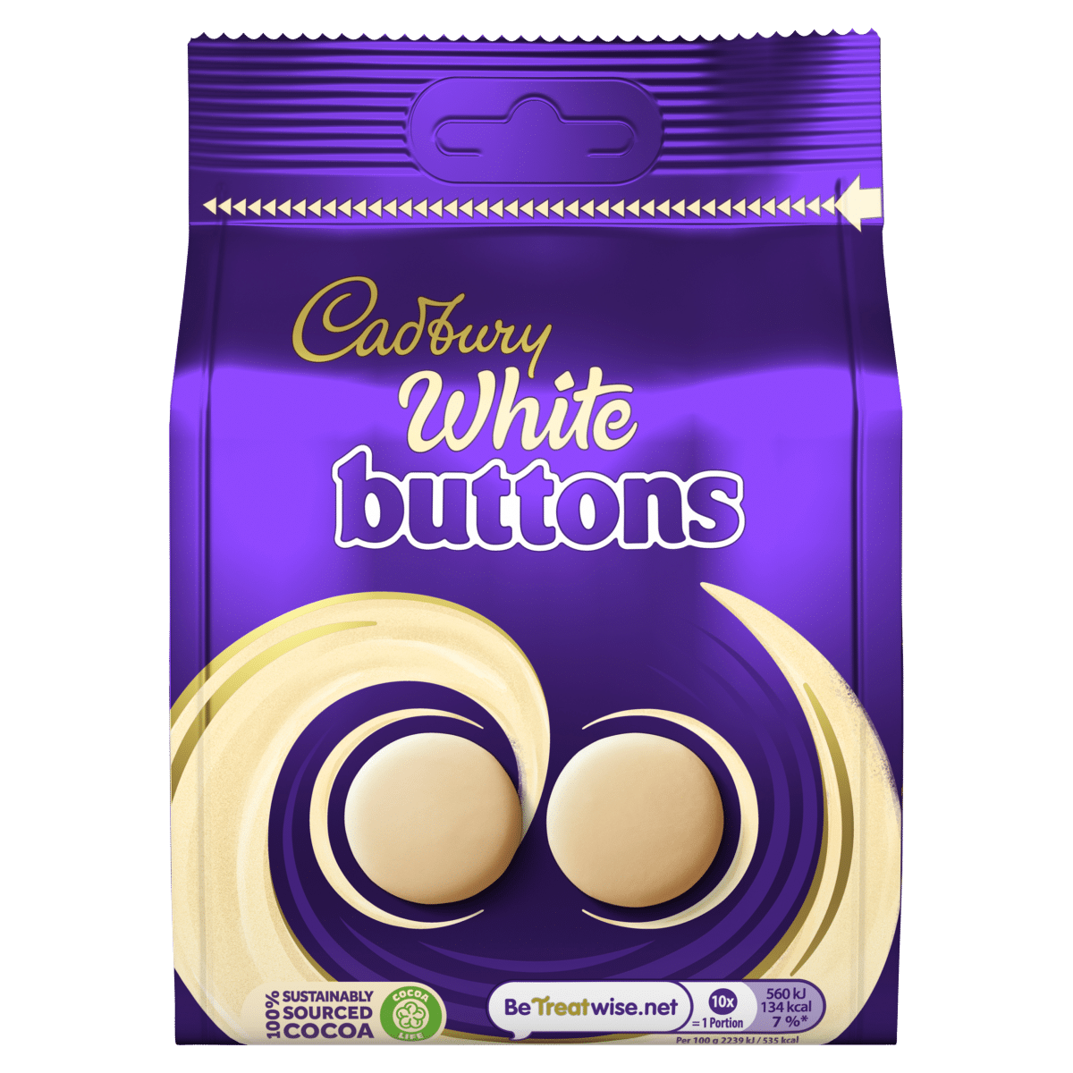 Cadbury White Buttons 110g