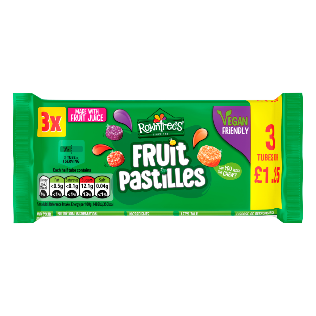 Rowntree’s Fruit Pastilles 3 x 41g (123g)