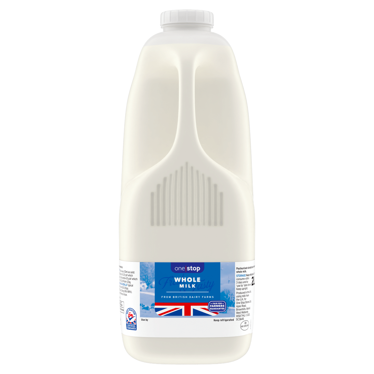 One Stop Whole Milk 2L