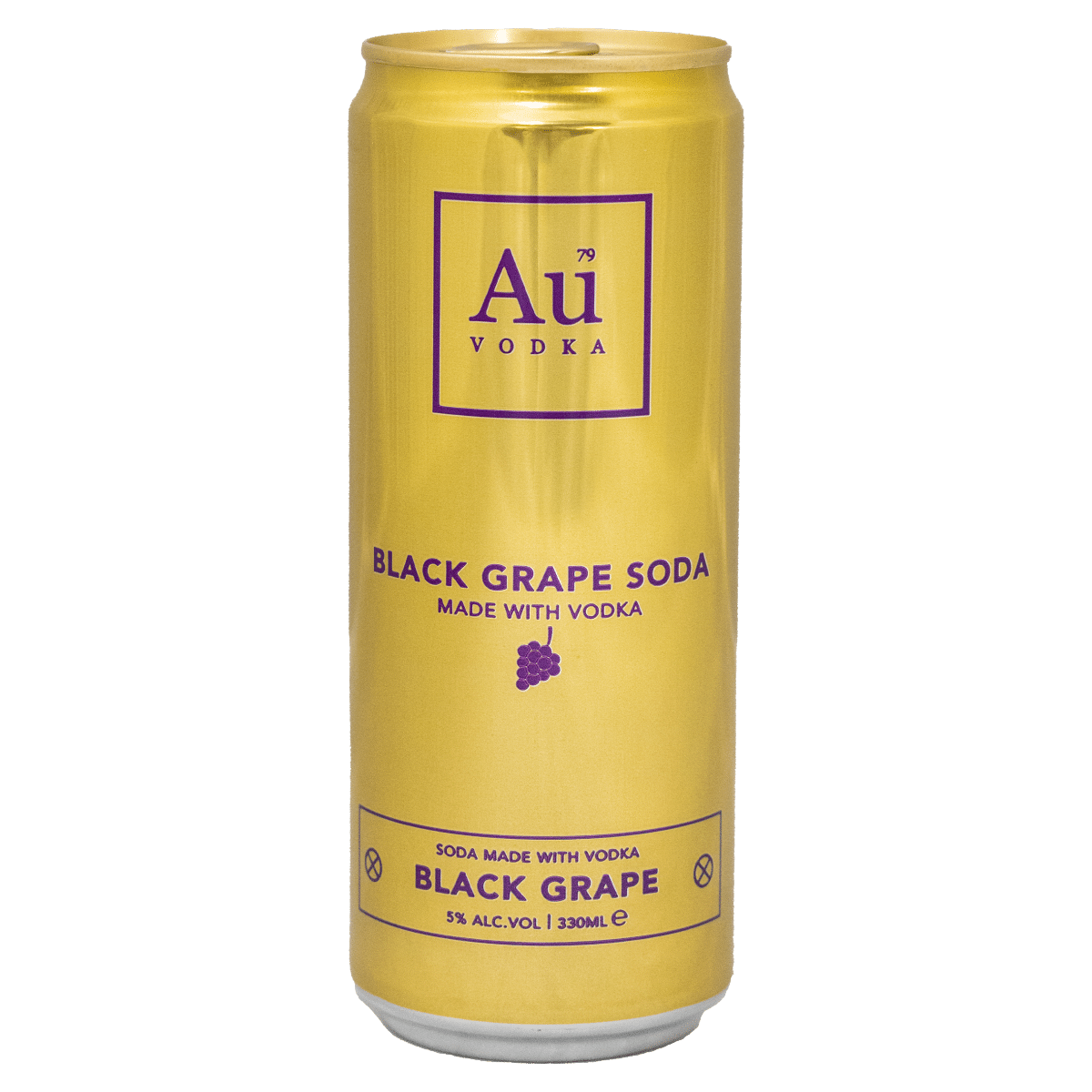 Au Vodka Black Grape Soda 330ml
