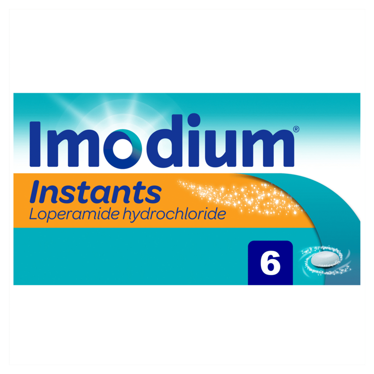 Imodium Instants For On-The-Go Diarrhoea Relief 6 Tablets