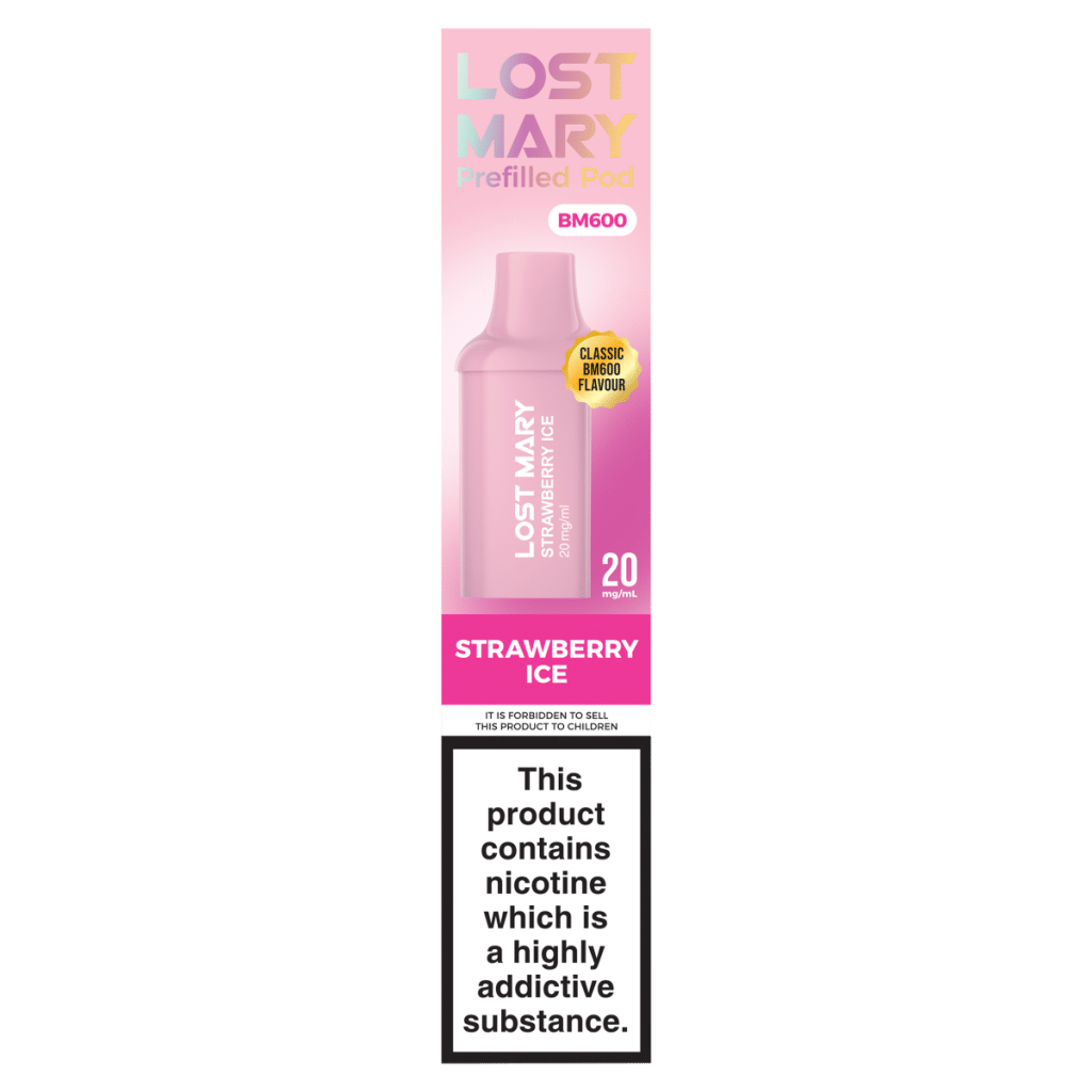 Lost Mary BM600 Strawberry Ice Prefilled Pod 20mg/ml