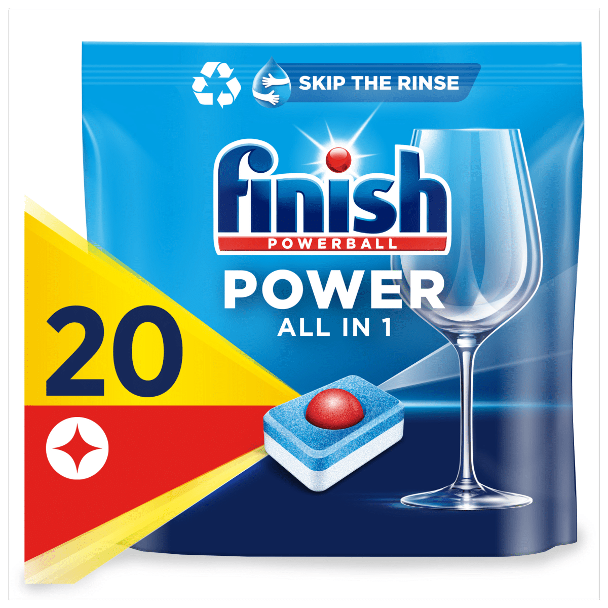 Finish  All in One Dishwasher Tablets Lemon 20 Tablets