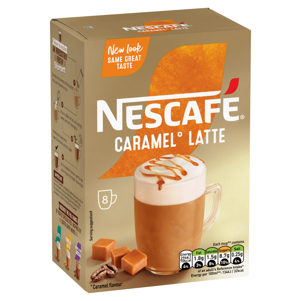 Nescafé Caramel Latte 8 x 17g (136g)