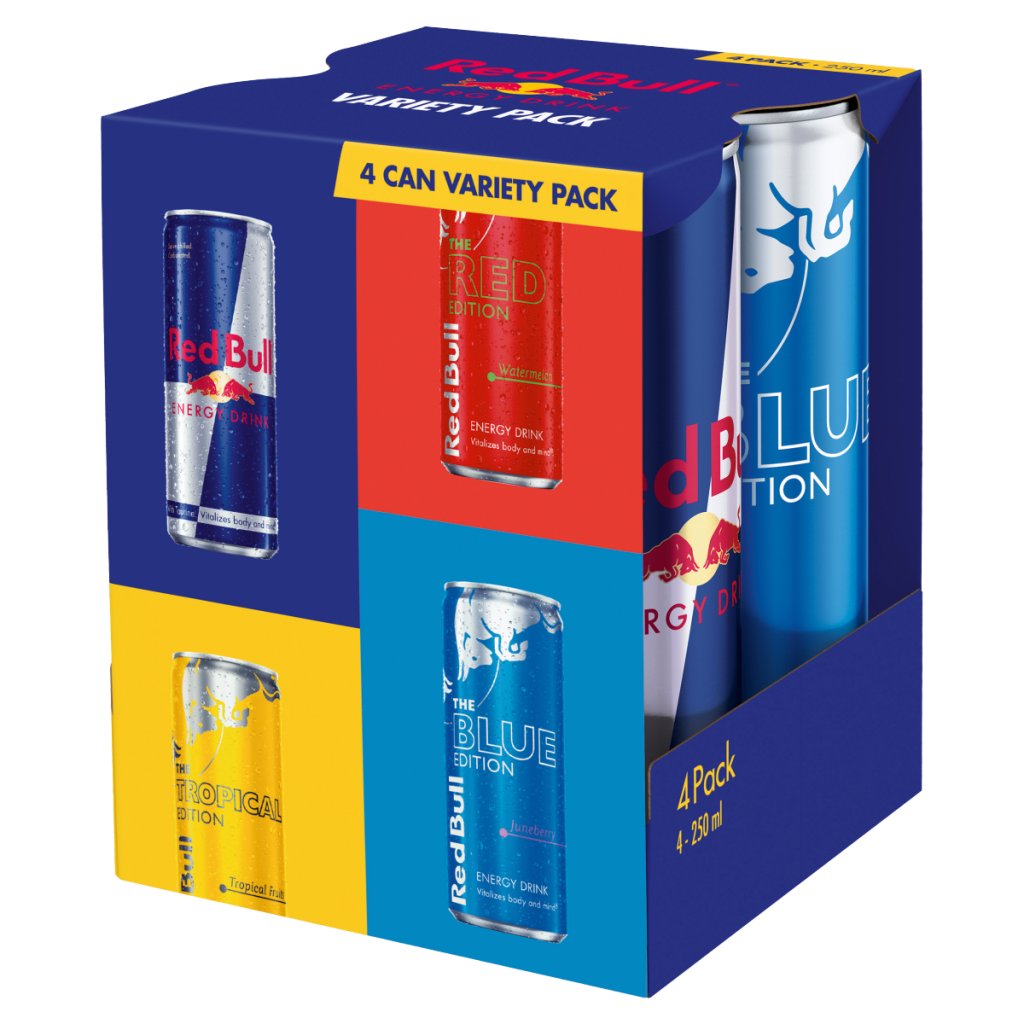 Red Bull Energy Drink Editions Variety Pack 250ml x 4