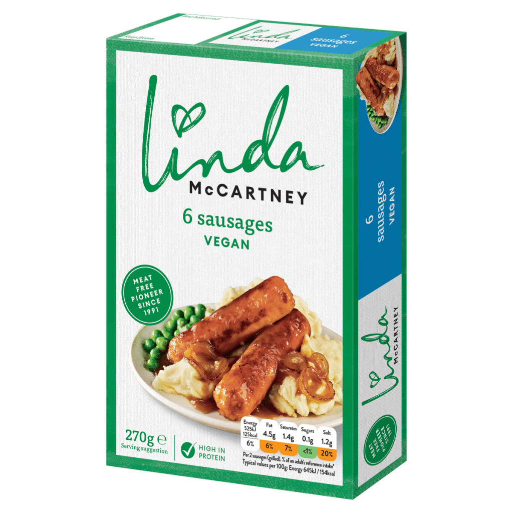 Linda McCartney 6 Vegan Sausages 270g
