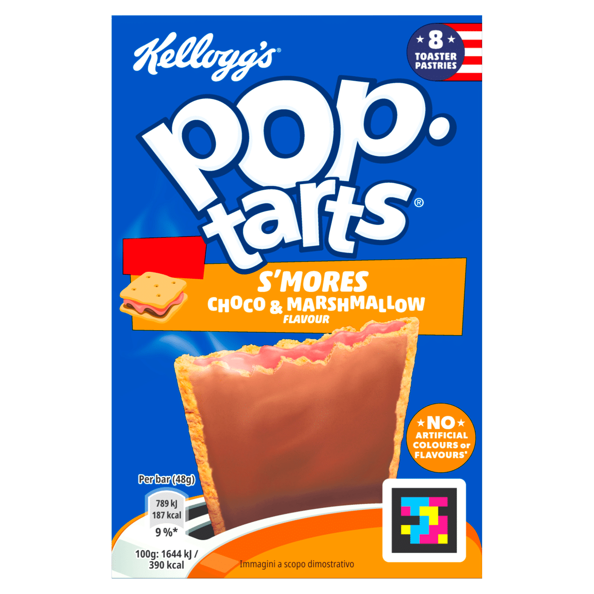 Kellogg’s Pop Tarts S’mores Choco & Marshmallow Flavour 8 x 48g (384g)