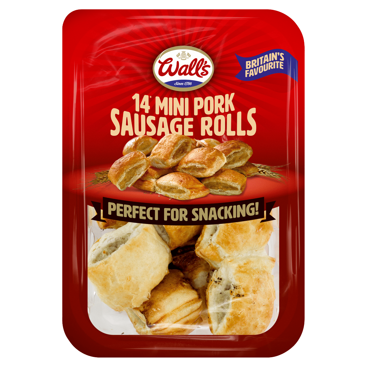 Wall’s 14 Mini Pork Sausage Rolls 140g