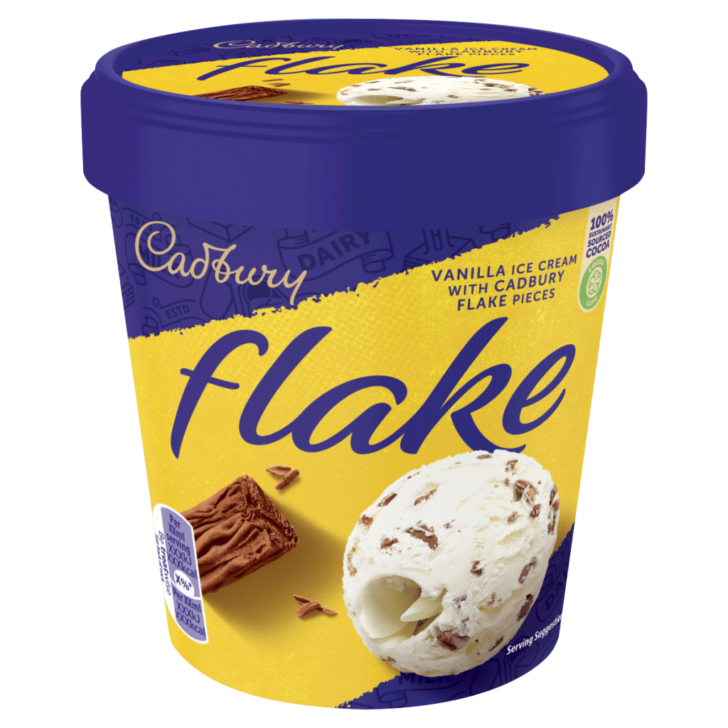 Cadbury Flake Vanilla Ice Cream with Cadbury Flake Pieces 425ml