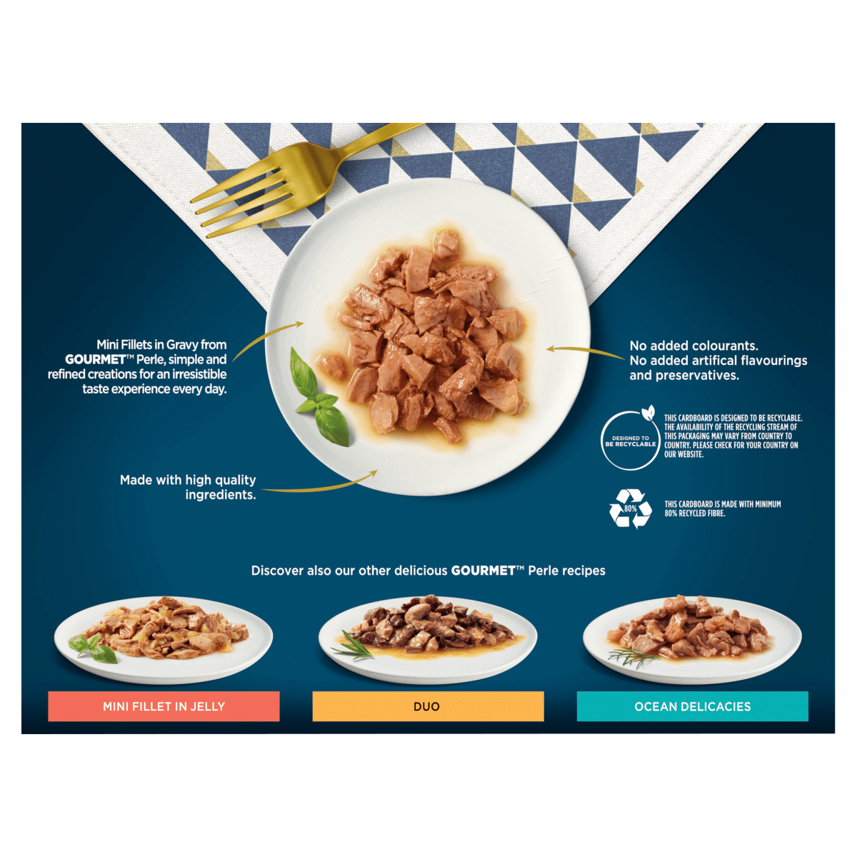 Gourmet Perle Cat Food Chefs Collection Mixed 12 x 85g (1020g)