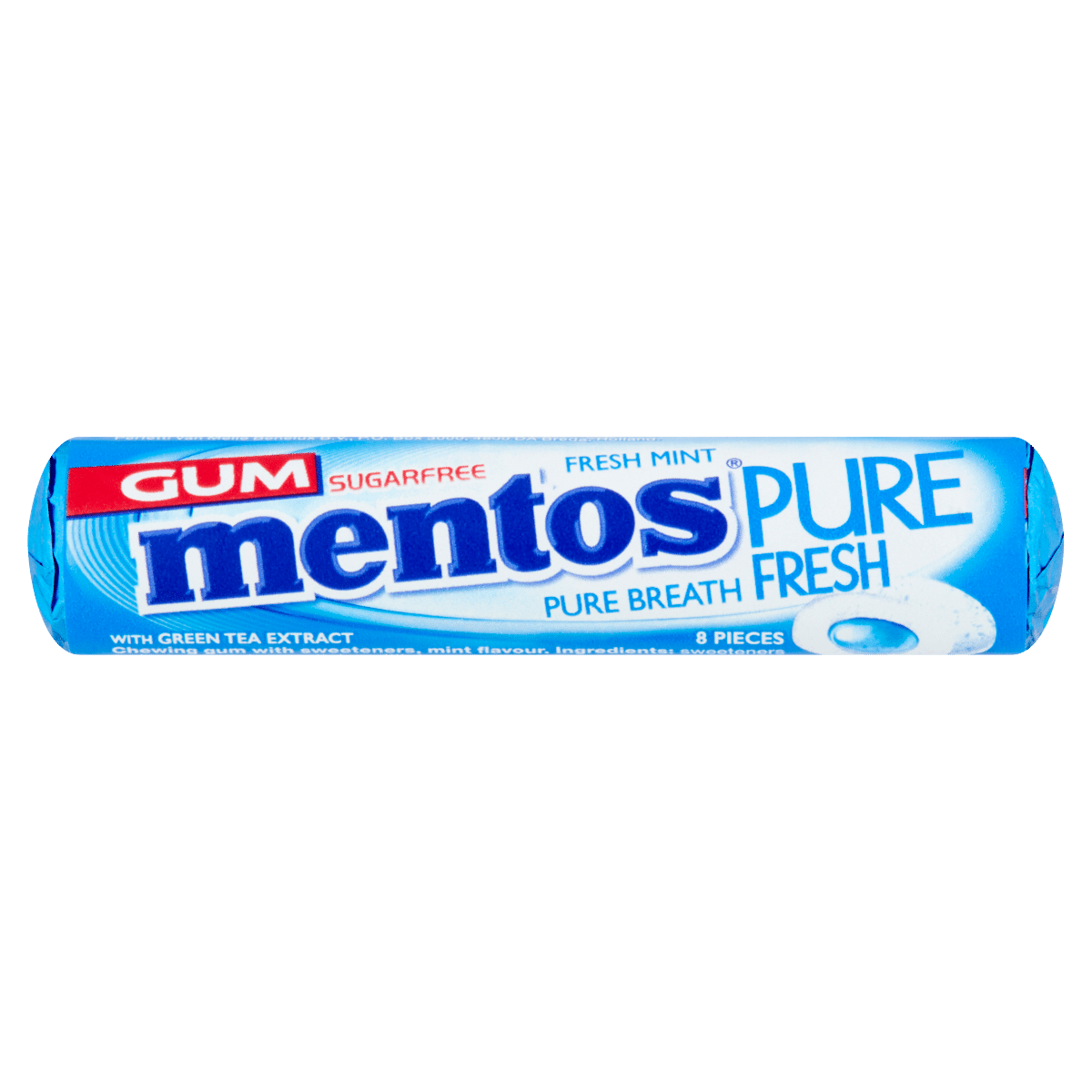 Mentos Gum Pure Fresh Fresh Mint 8 Pieces 15.5g