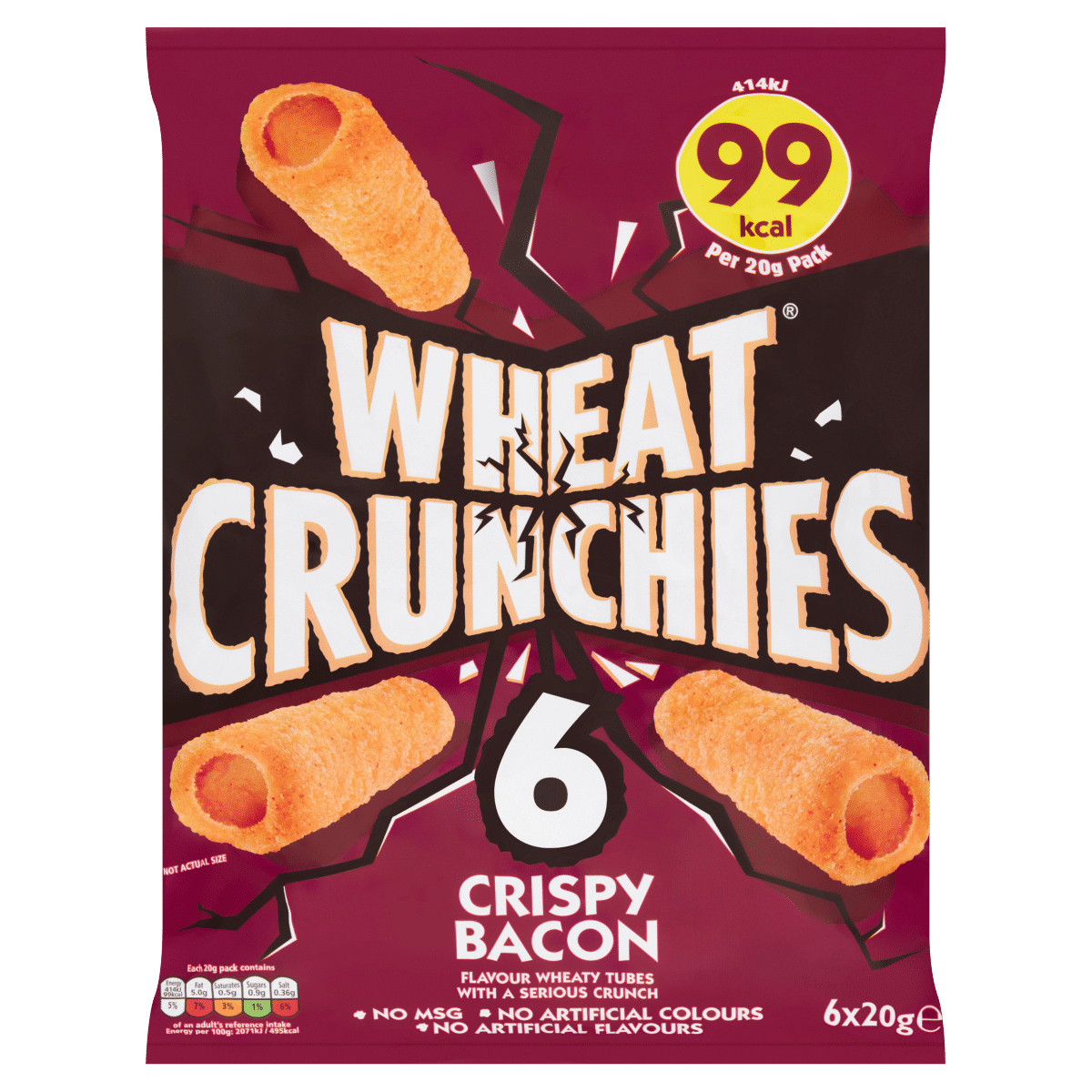 Wheat Crunchies Crispy Bacon 6 x 20g
