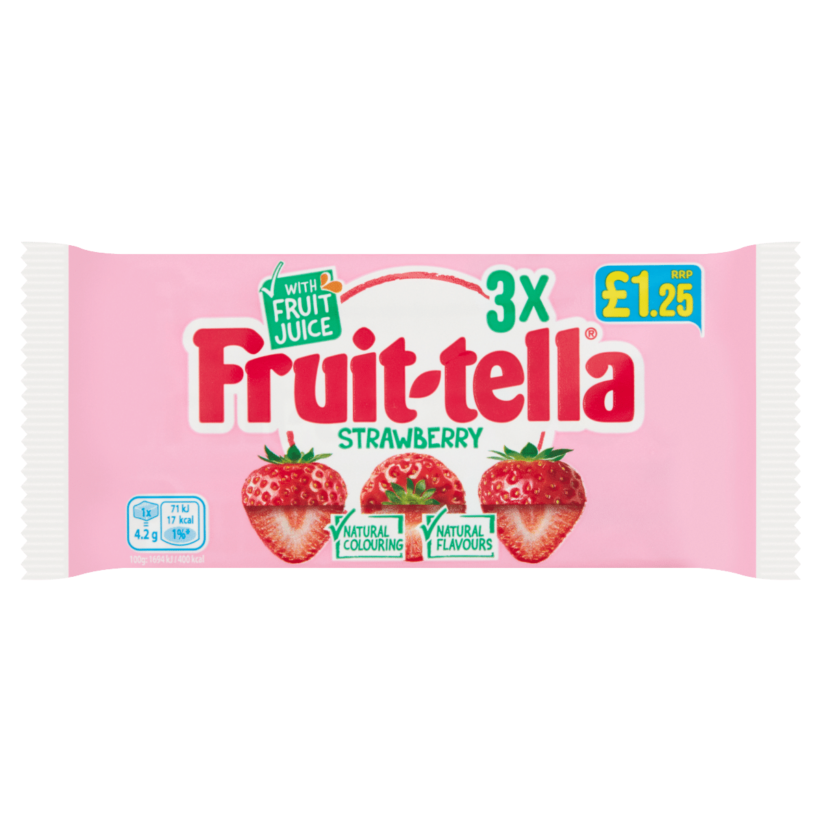 Fruit-tella Strawberry 3 x 41g