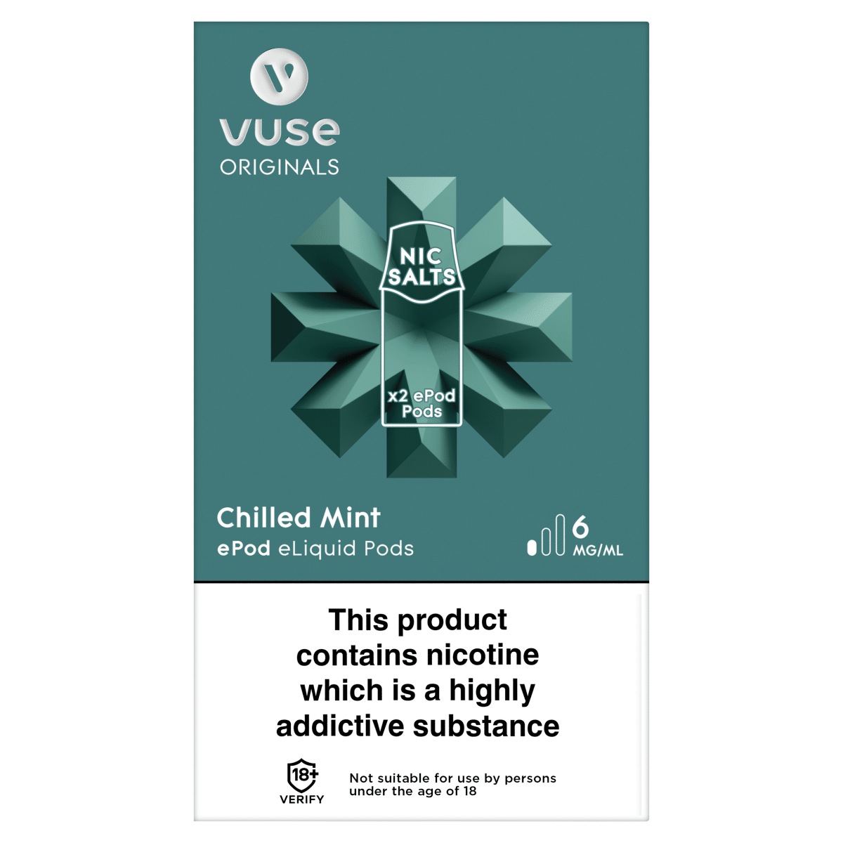 Vuse ePod Pods vPro Chilled Mint 6mg/ml