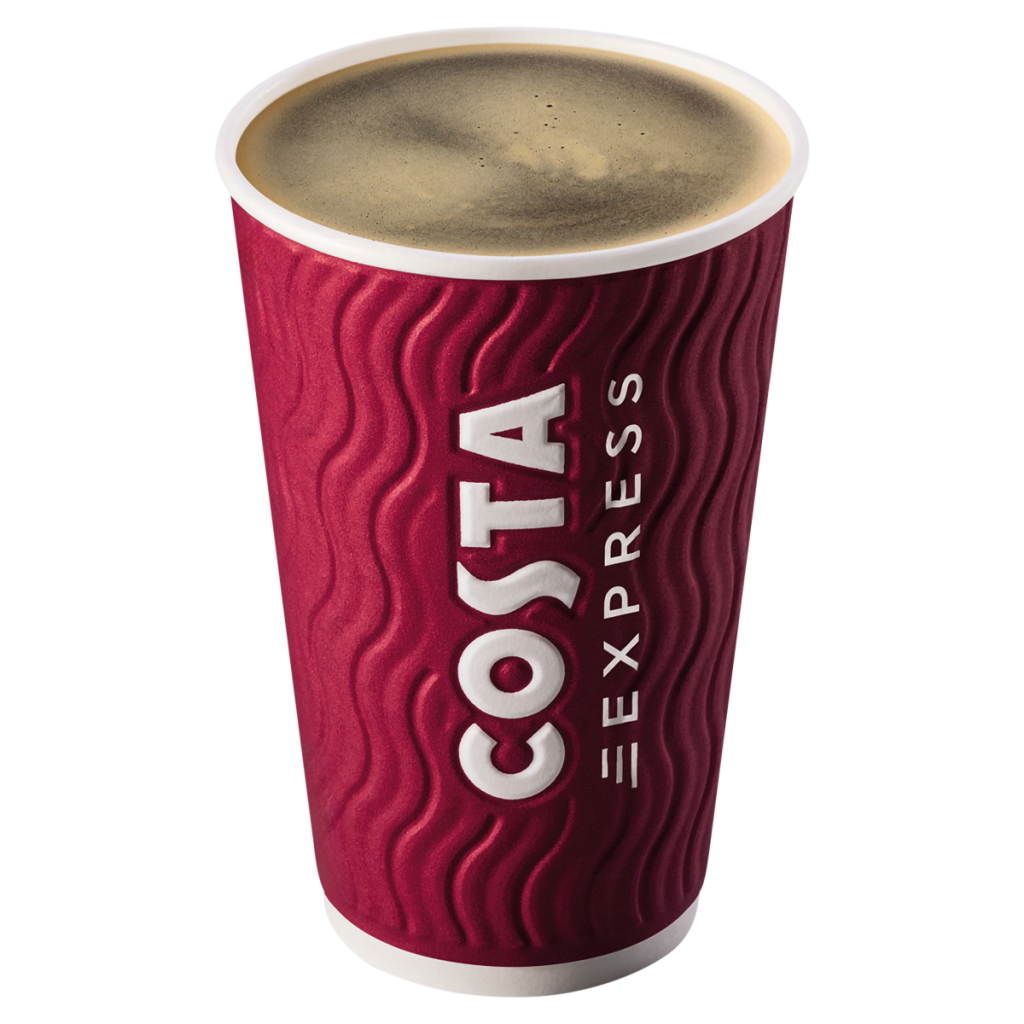 Costa Coffee Large Black Americano + Syrup 453ml