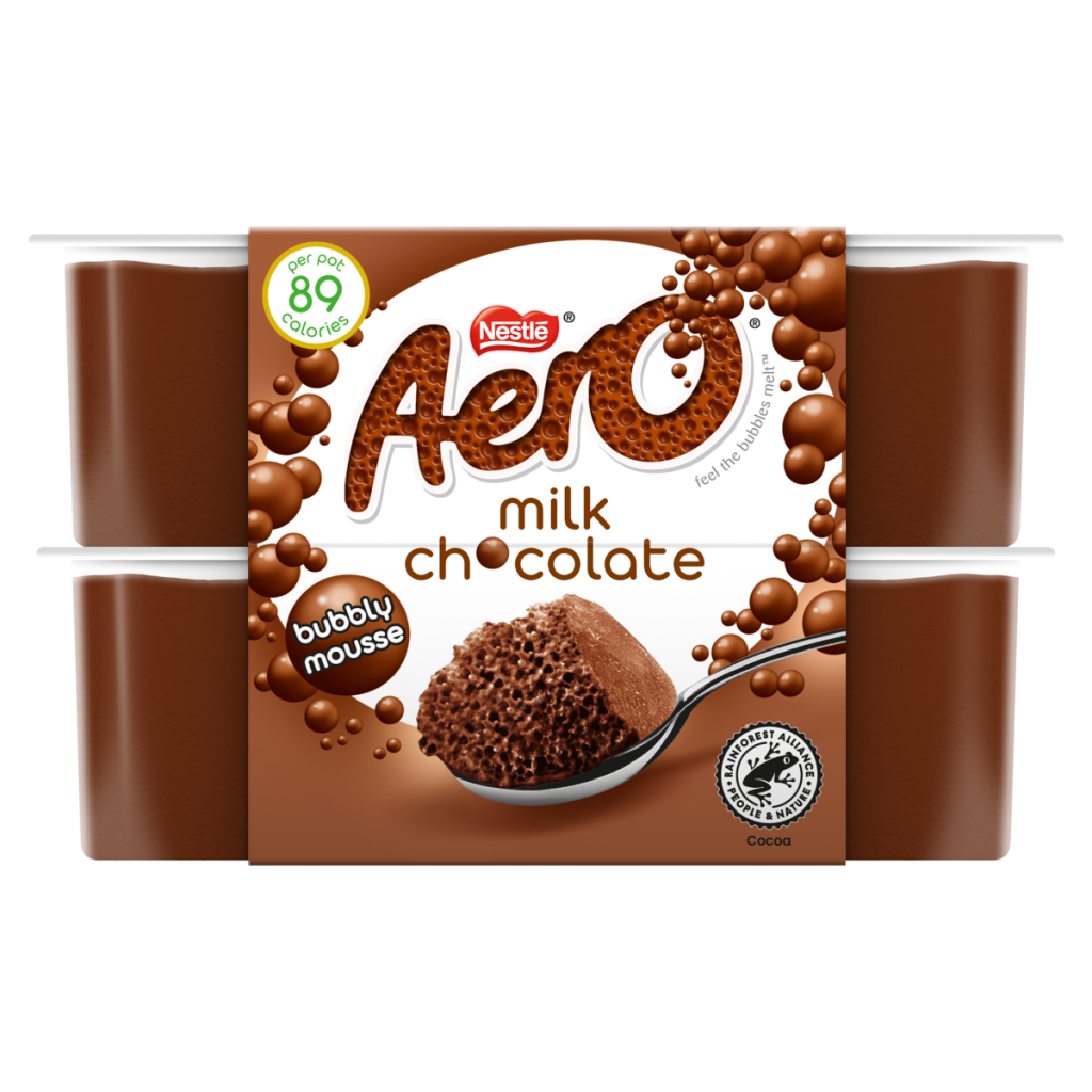 Aero Milk Chocolate Bubbly Mousse 4 x 59g (236g)