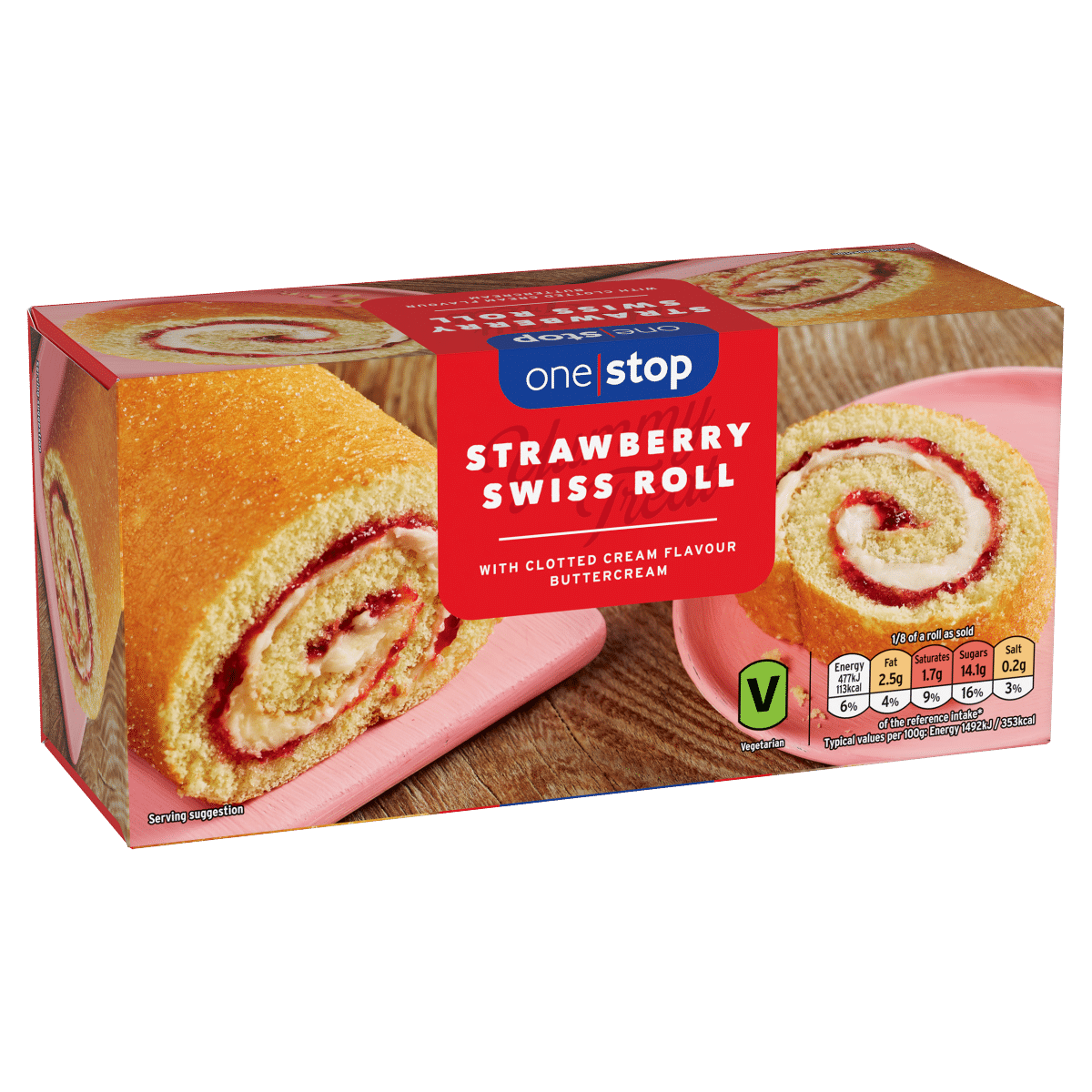 One Stop Strawberry Swiss Roll