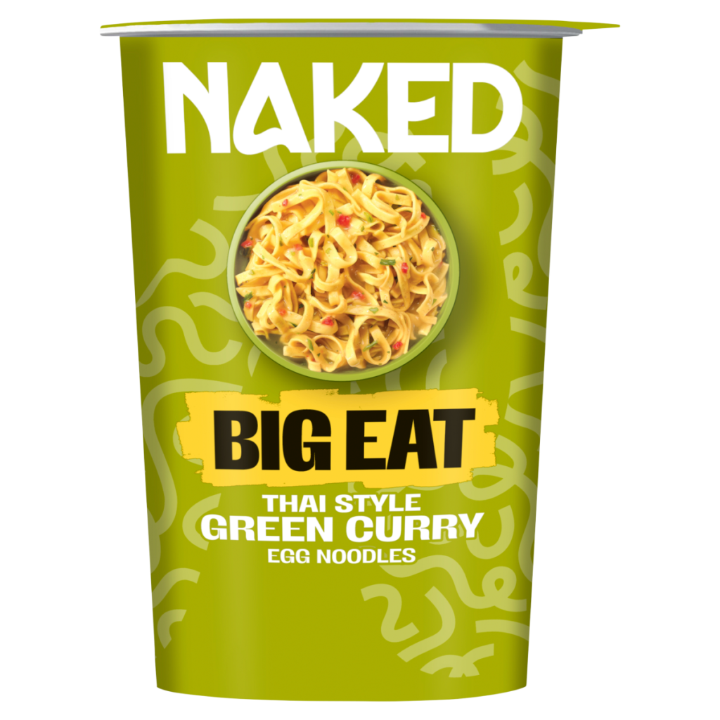 Naked Big Eat Thai Style Green Curry Egg Noodles 104g