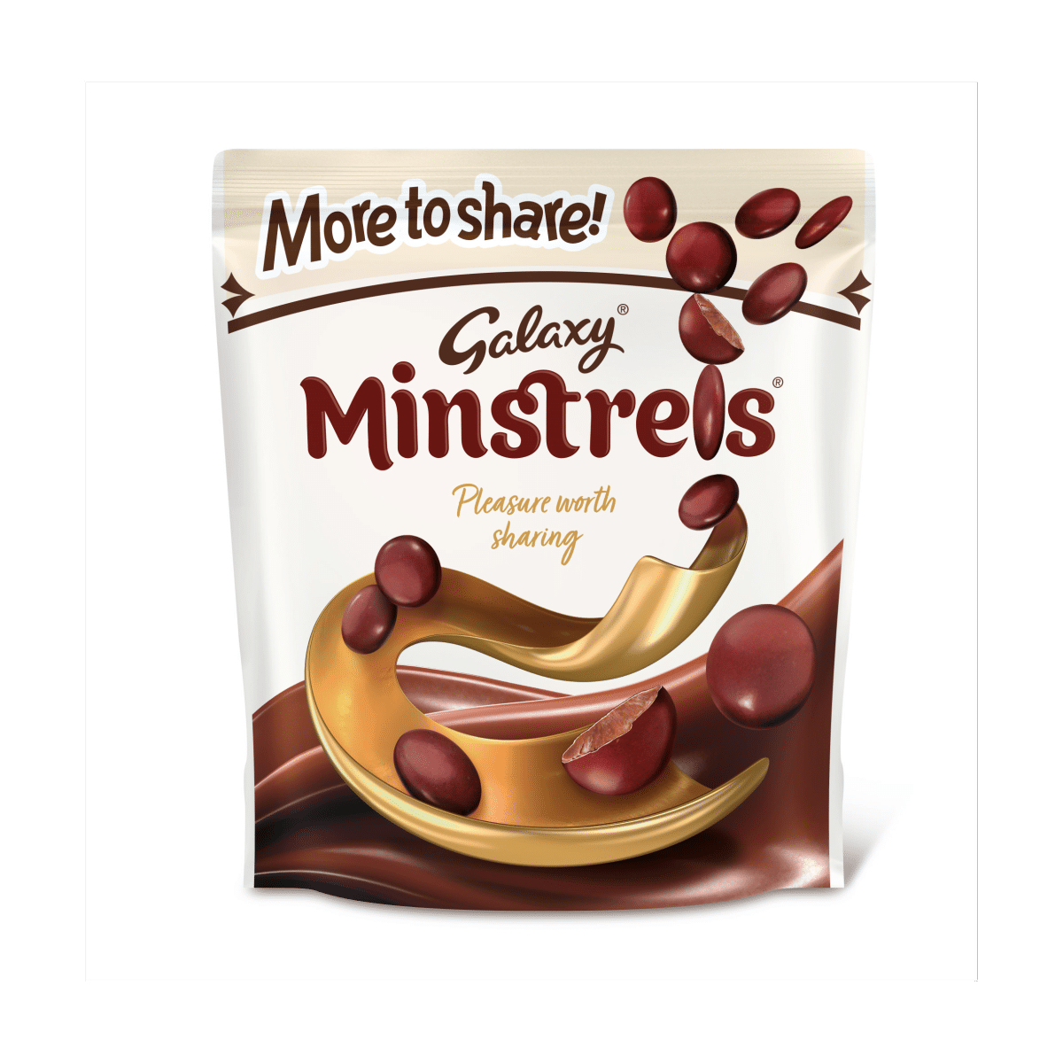 Galaxy Minstrels Milk Chocolate Buttons Sharing Pouch Bag 240g